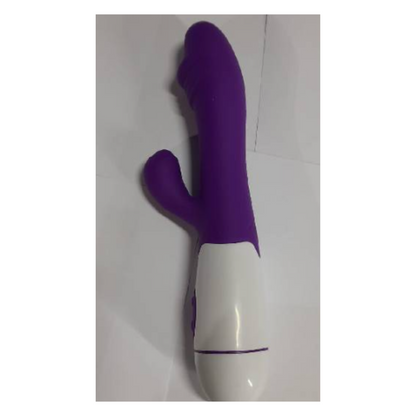 DILDO CON ESTIMULADOR RECARGABLE.