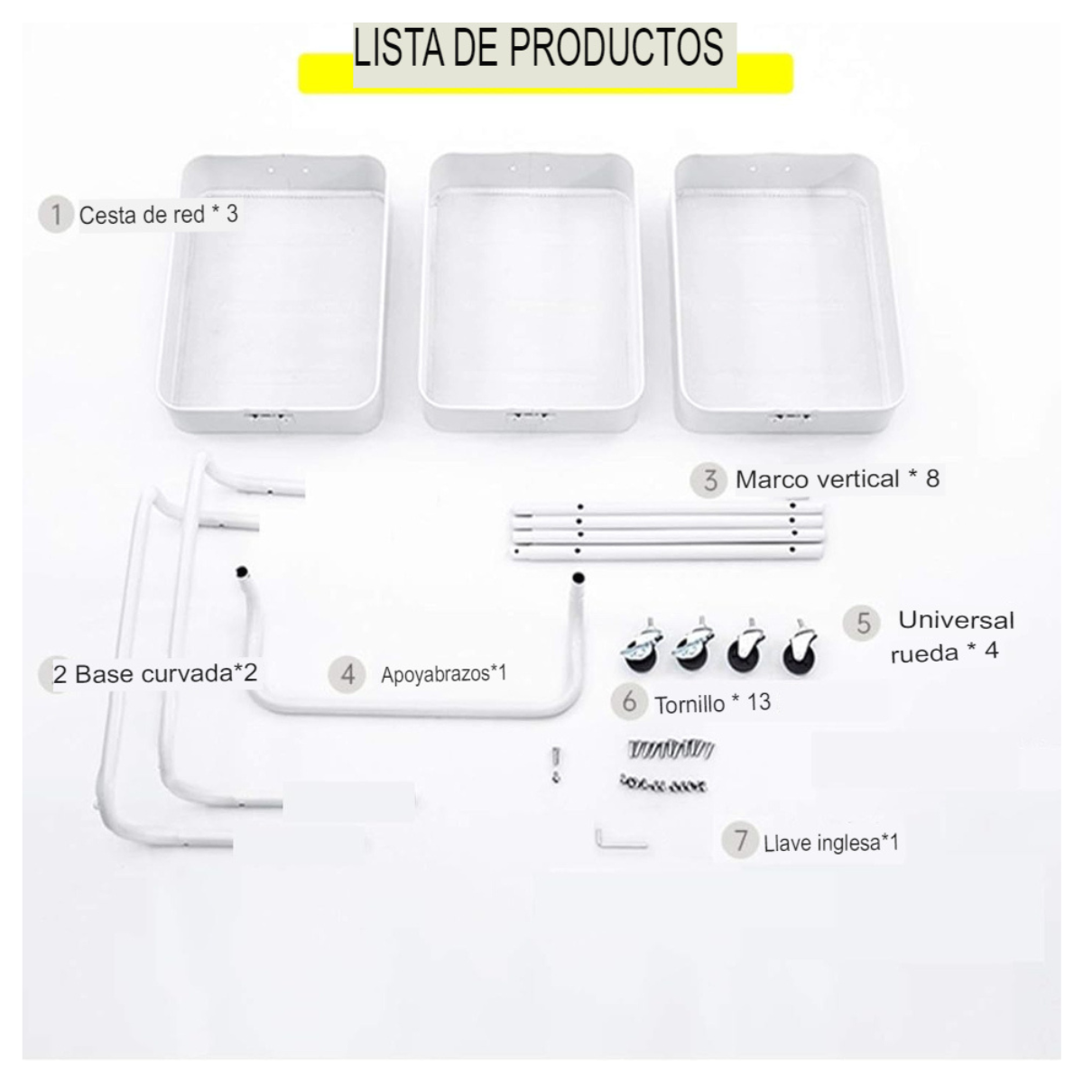 ESTANTE CON RUEDA MULTIUSOS.