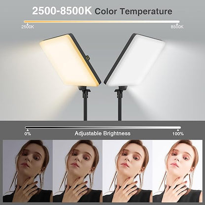 CUADRO DE LUZ LED 48CM CON TRIPODE DE 2.1M.