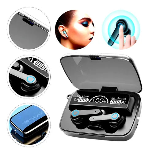 AUDIFONOS BLUETOOTH M19 CON LUZ LED.